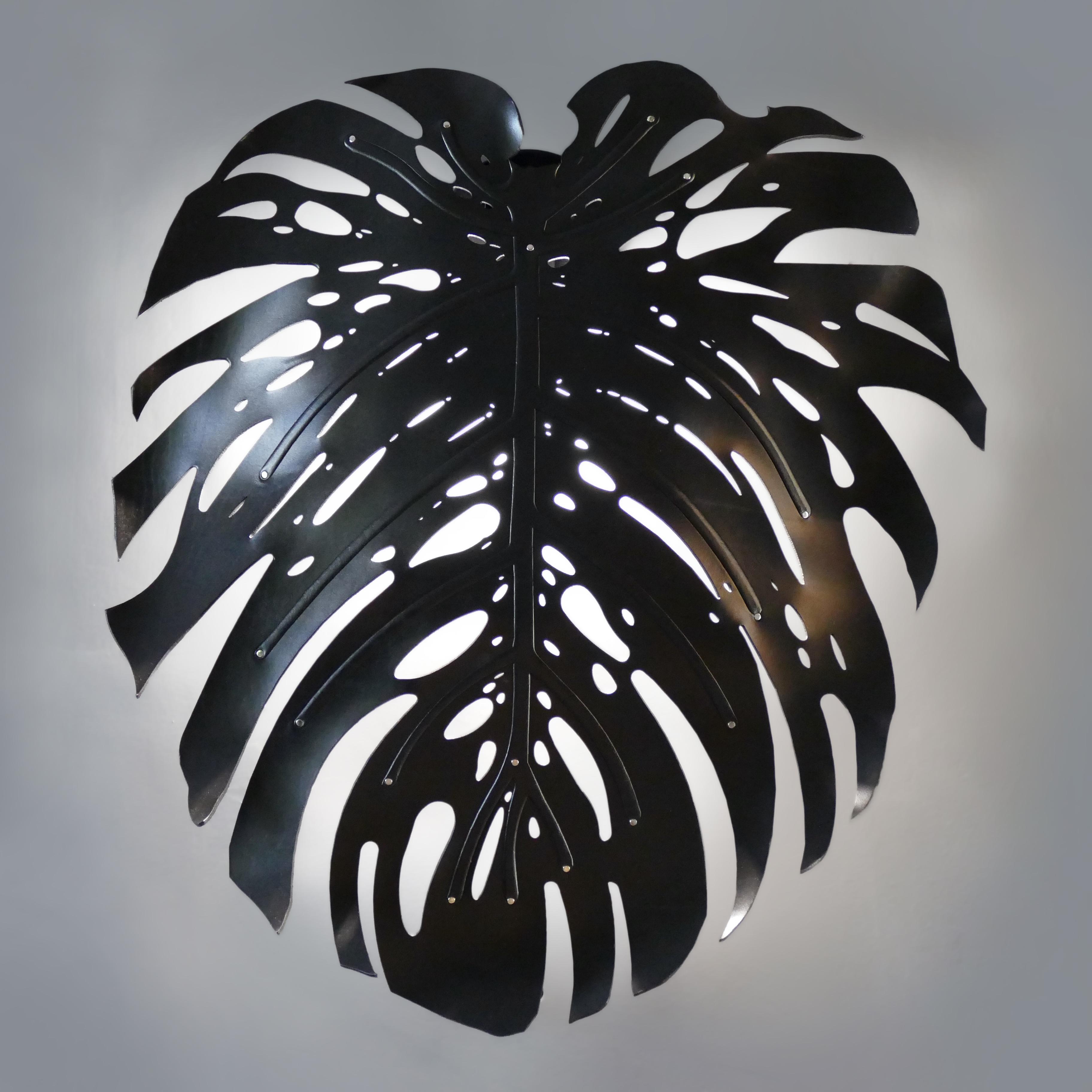 Delicious Wall Sconce - Black Leather