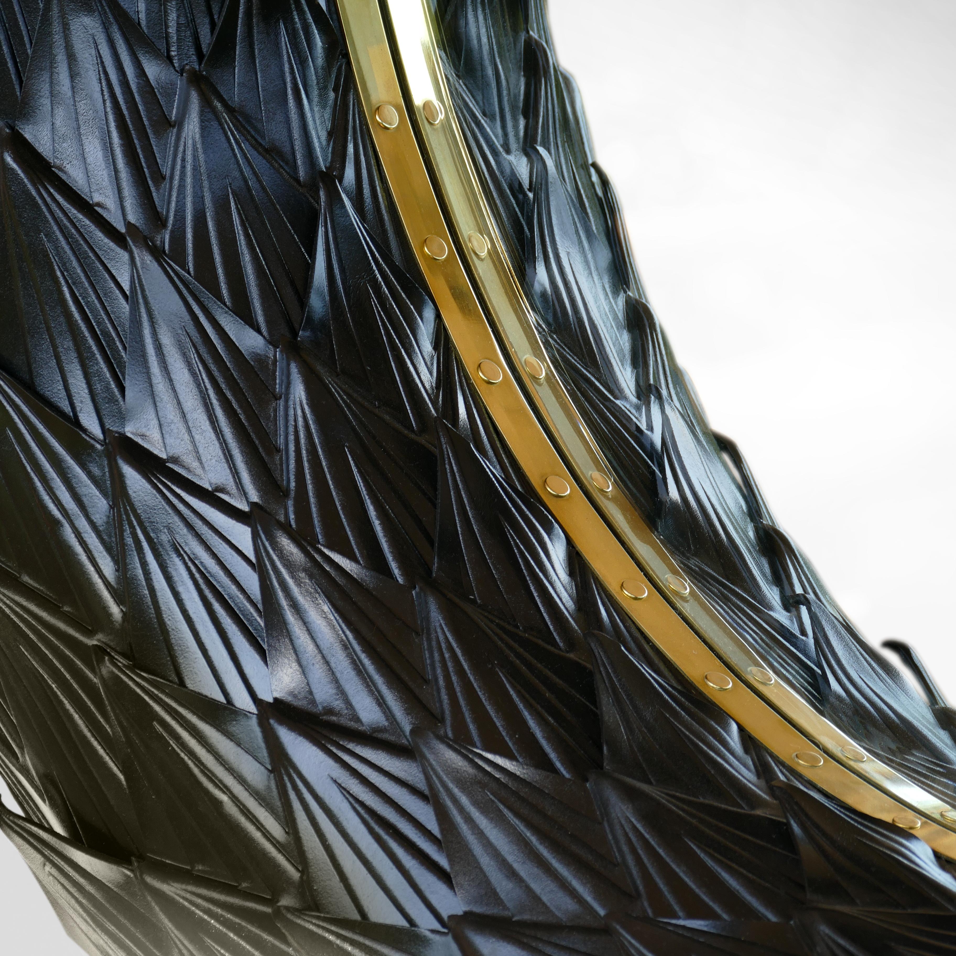 Mamba Mirror - Black Leather