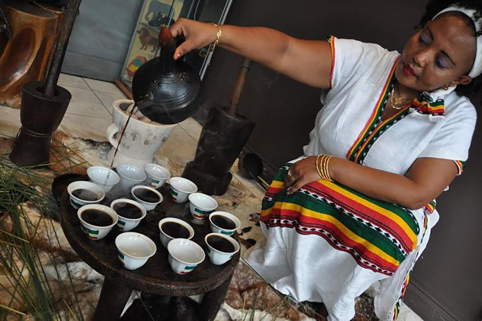 Ethiopian Coffee Tray Cloche