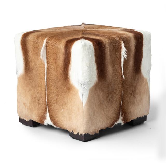 Springbok Hide Cube Ottoman