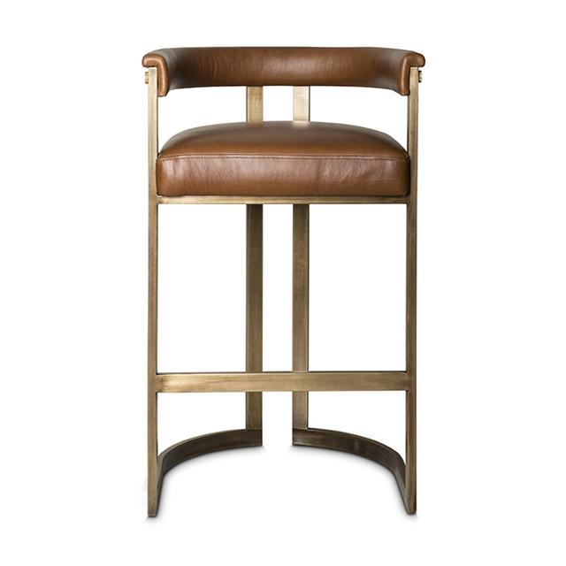 Agate Bar Stool - Bronzed Steel