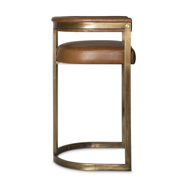 Agate Bar Stool - Bronzed Steel