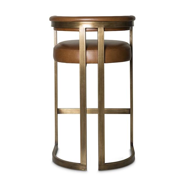 Agate Bar Stool - Bronzed Steel