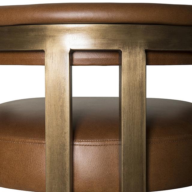 Agate Bar Stool - Bronzed Steel