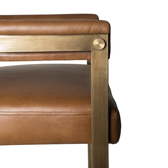 Agate Bar Stool - Bronzed Steel