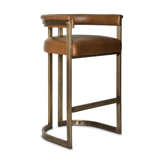 Agate Bar Stool - Bronzed Steel