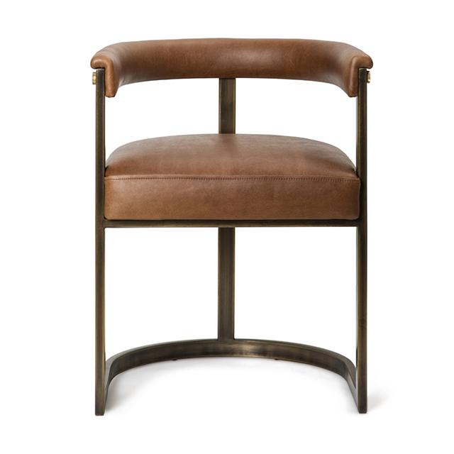 Agate Dining Chair - Bronzed Steel