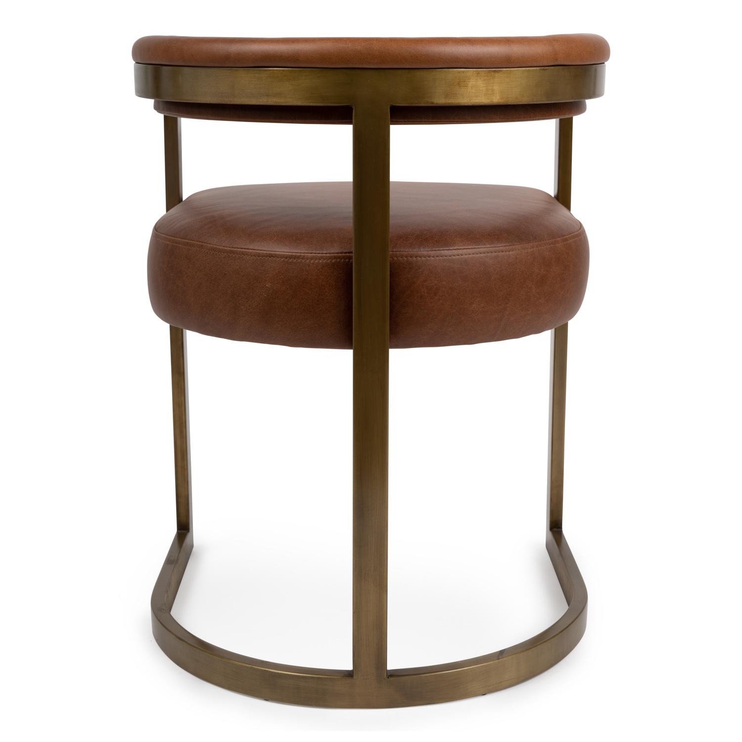 Agate Dining Chair - Bronzed Steel