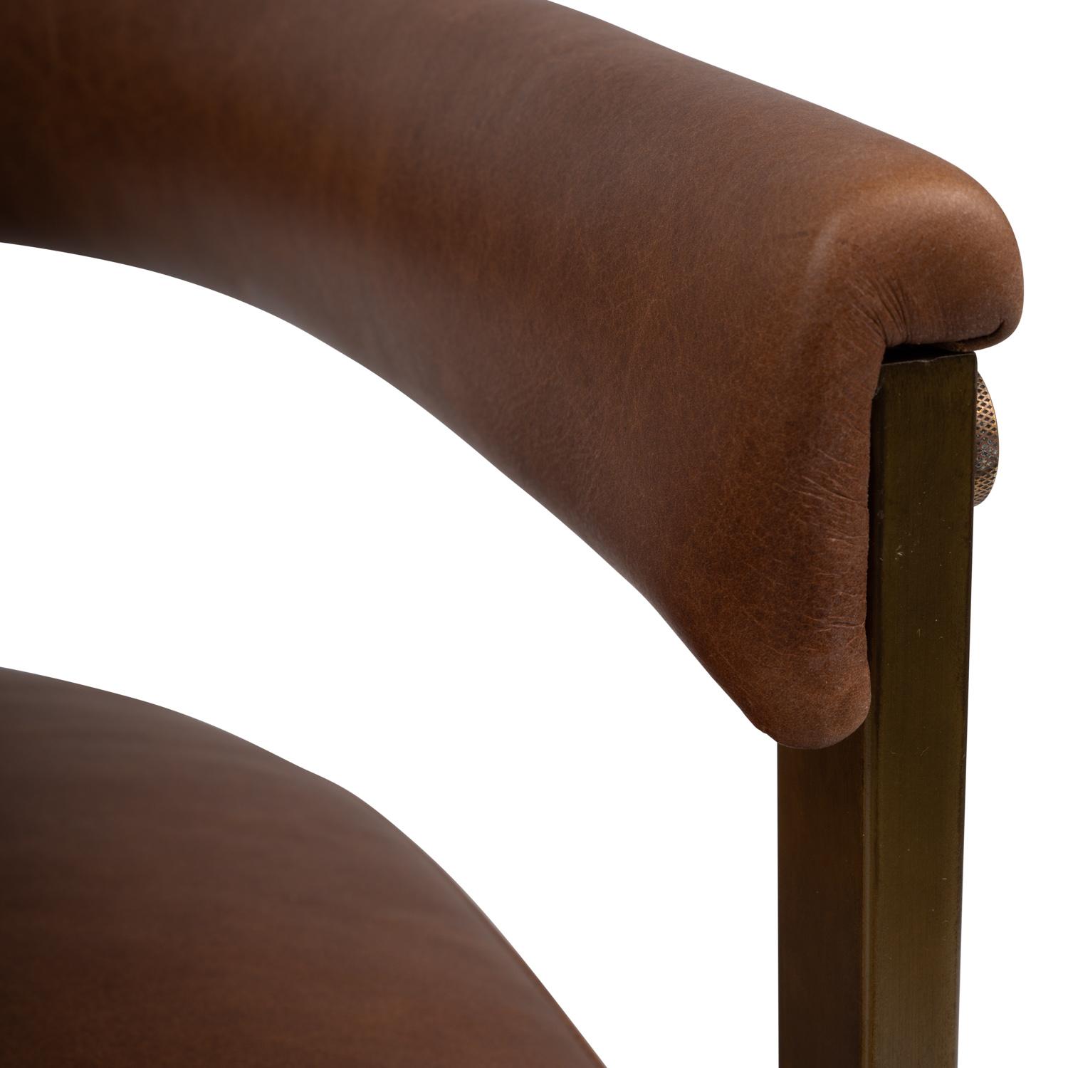 Agate Dining Chair - Bronzed Steel