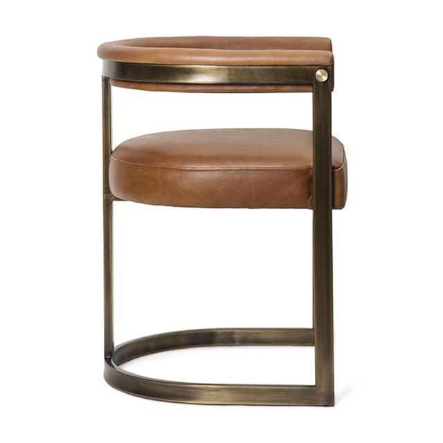 Agate Dining Chair - Bronzed Steel