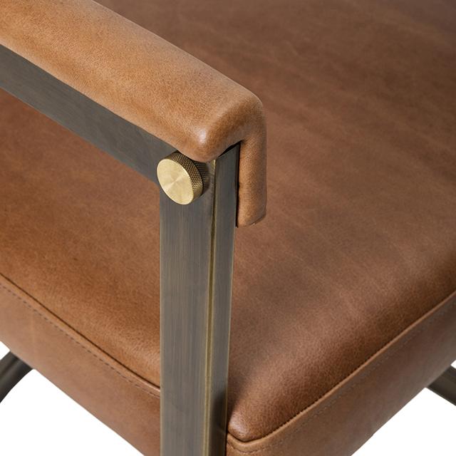 Agate Dining Chair - Bronzed Steel