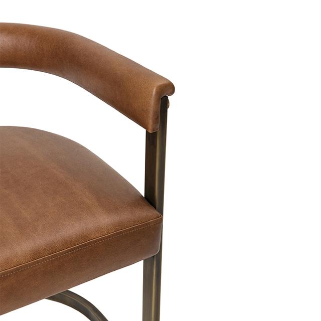 Agate Dining Chair - Bronzed Steel