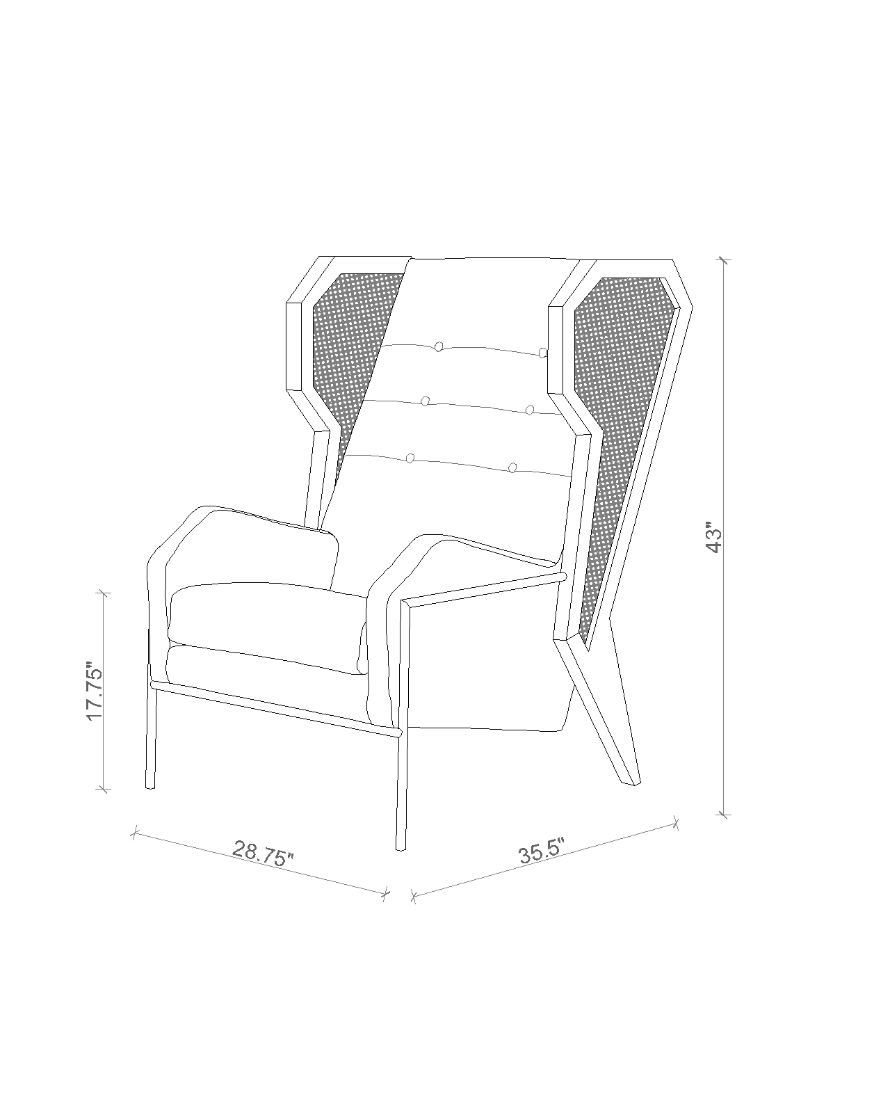 Livingston Wingback Chair