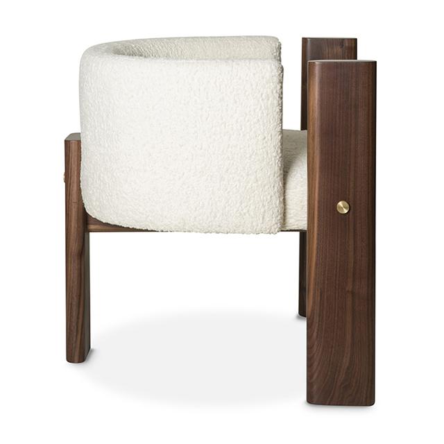 Malta Chair - Natural Boucle Fabric