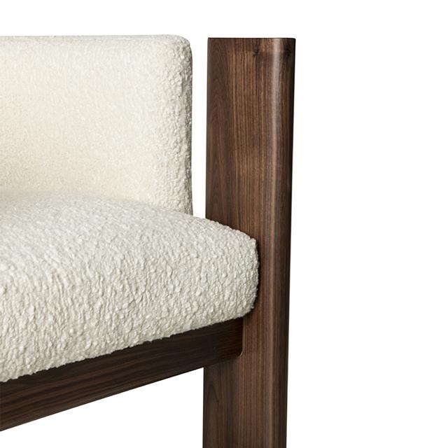 Malta Chair - Natural Boucle Fabric