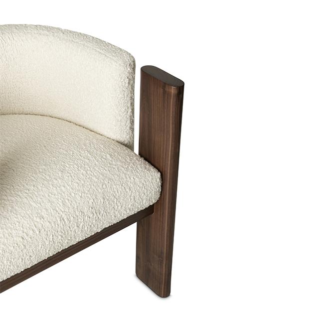 Malta Chair - Natural Boucle Fabric