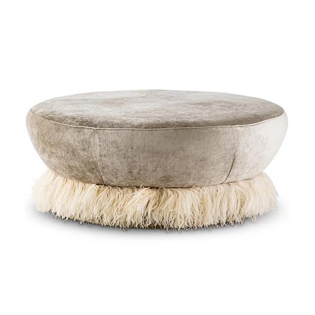 Ostrich Fluff Ottoman