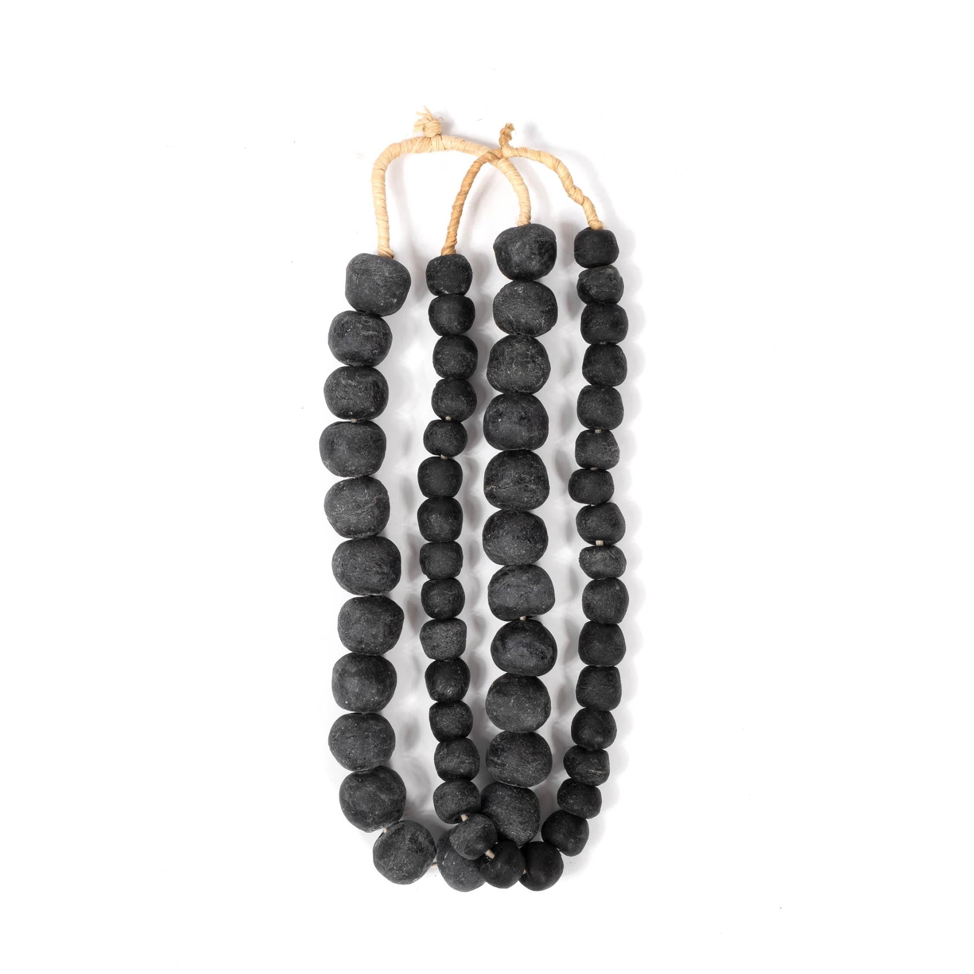 Ghanaian Glass Bead - Large - Black