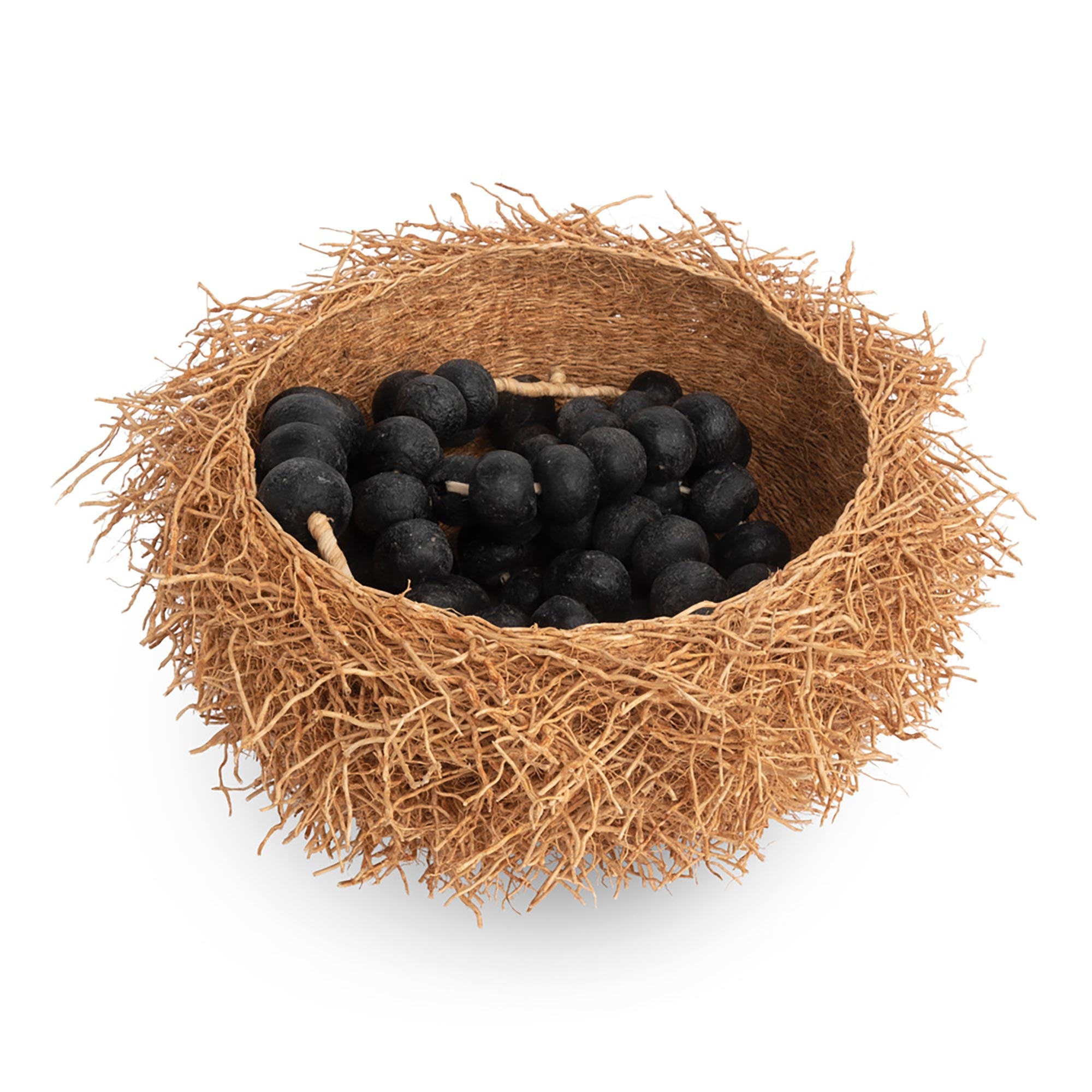 Ghanaian Glass Bead - Large - Black