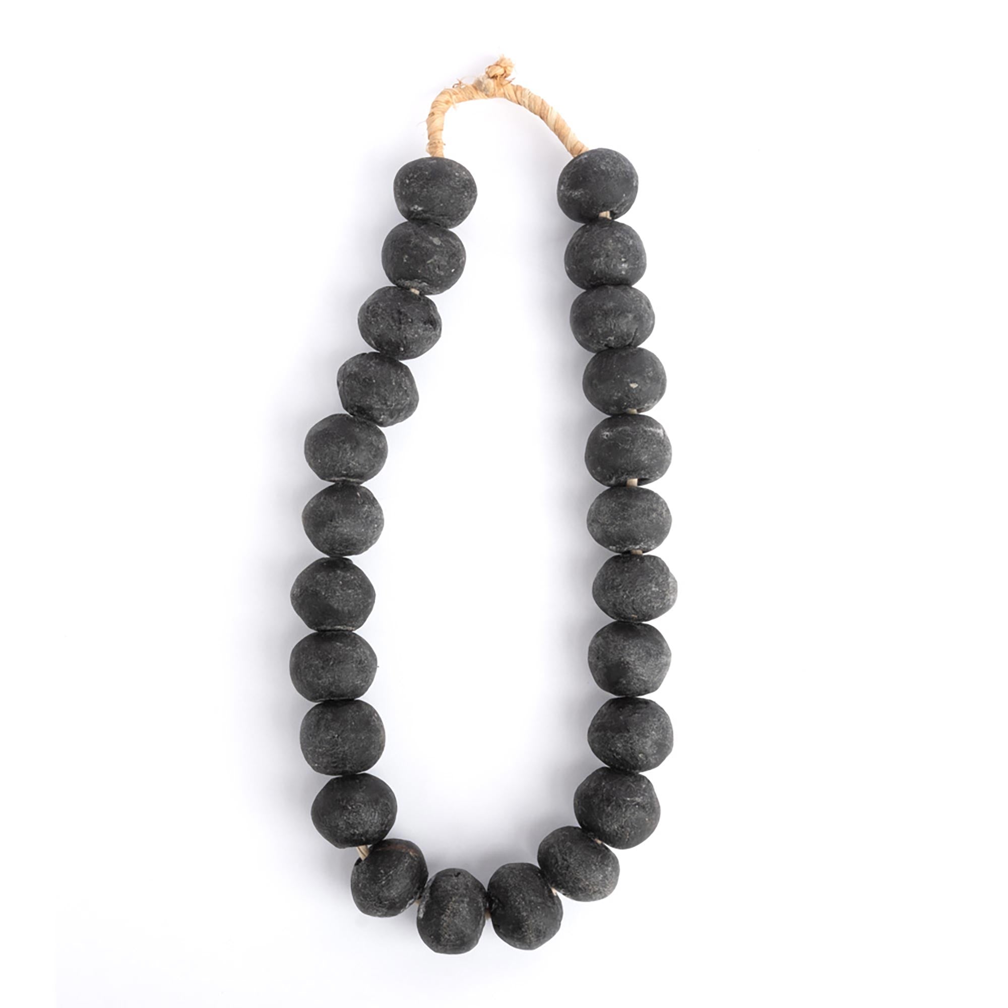 Ghanaian Glass Bead - Large - Black