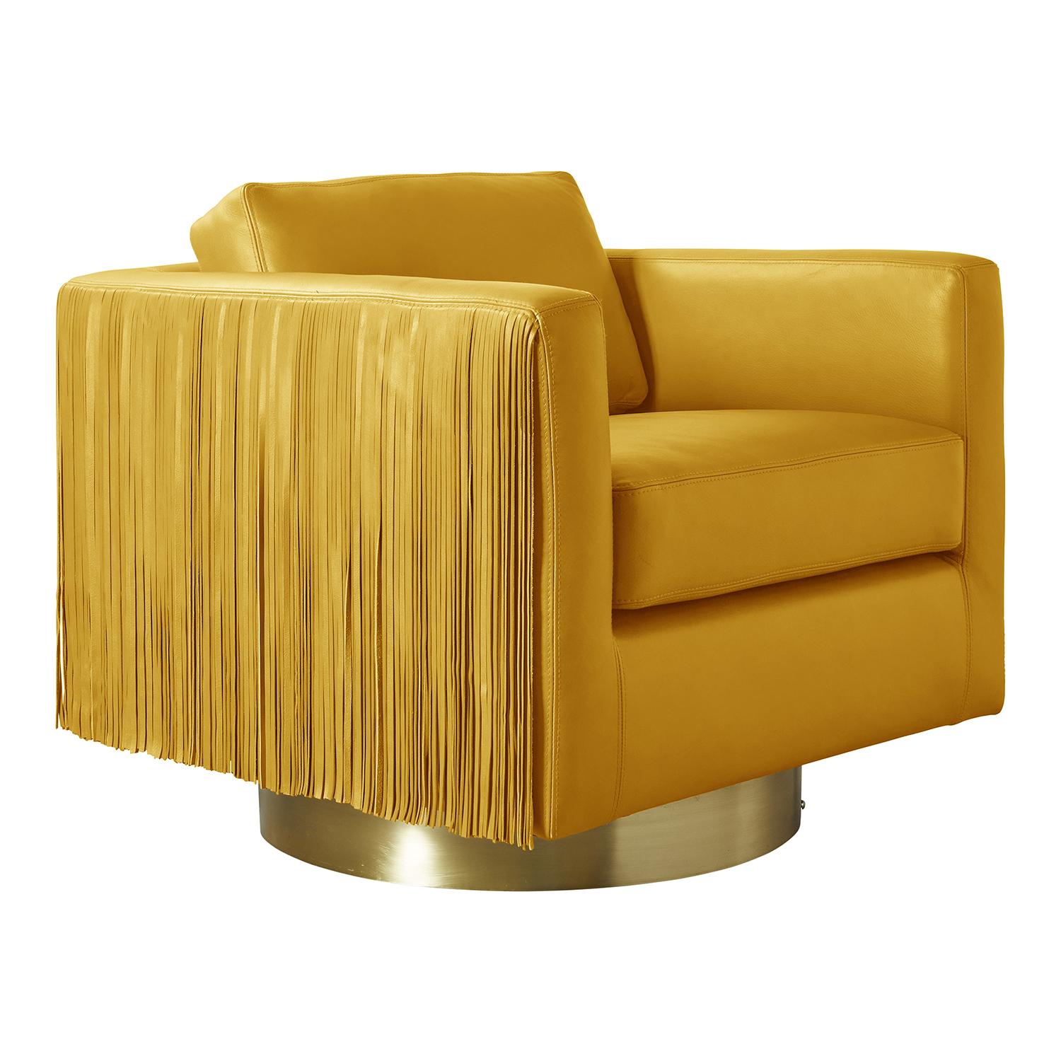 Egoli Leather Swivel Chair in NeKeia Leather