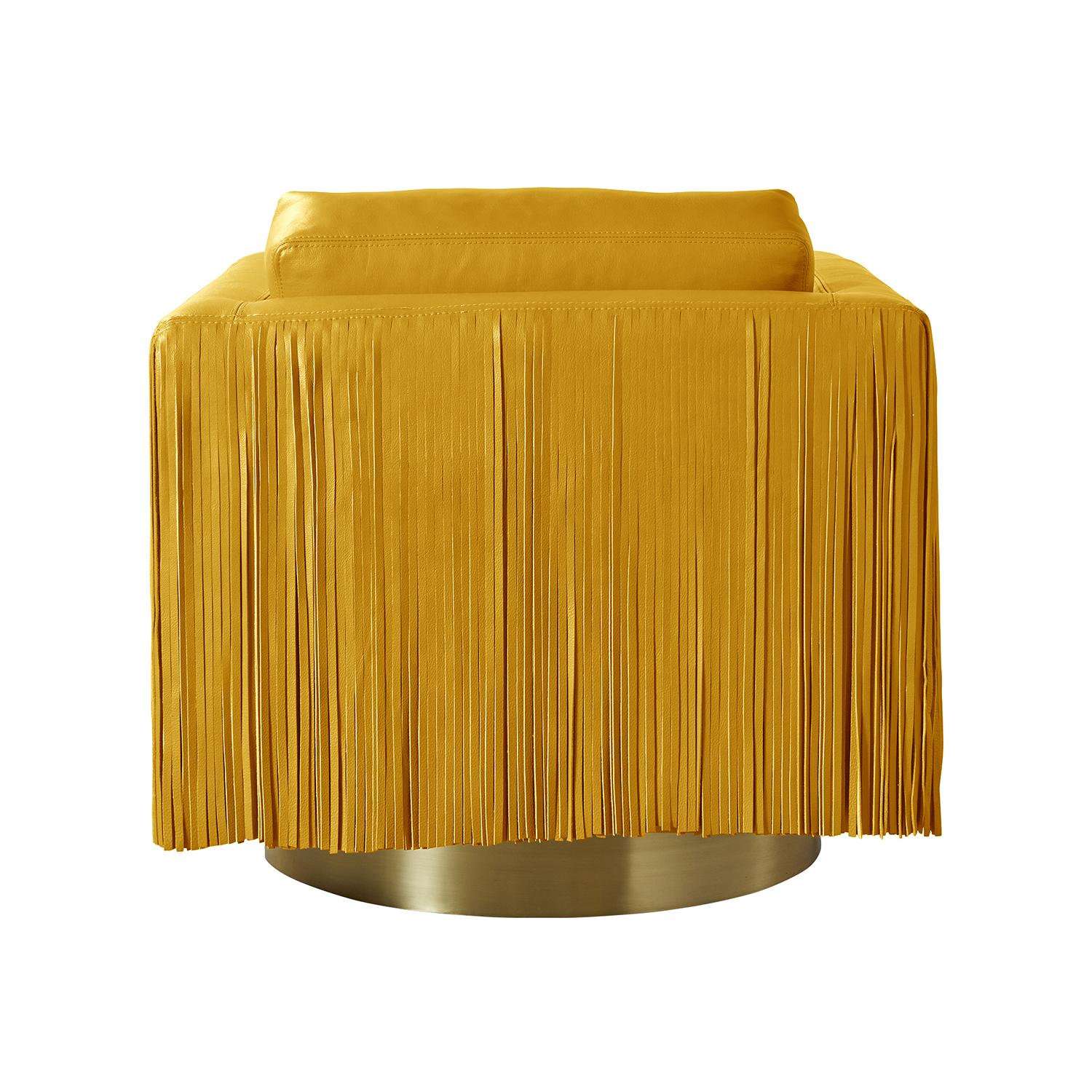 Egoli Leather Swivel Chair in NeKeia Leather