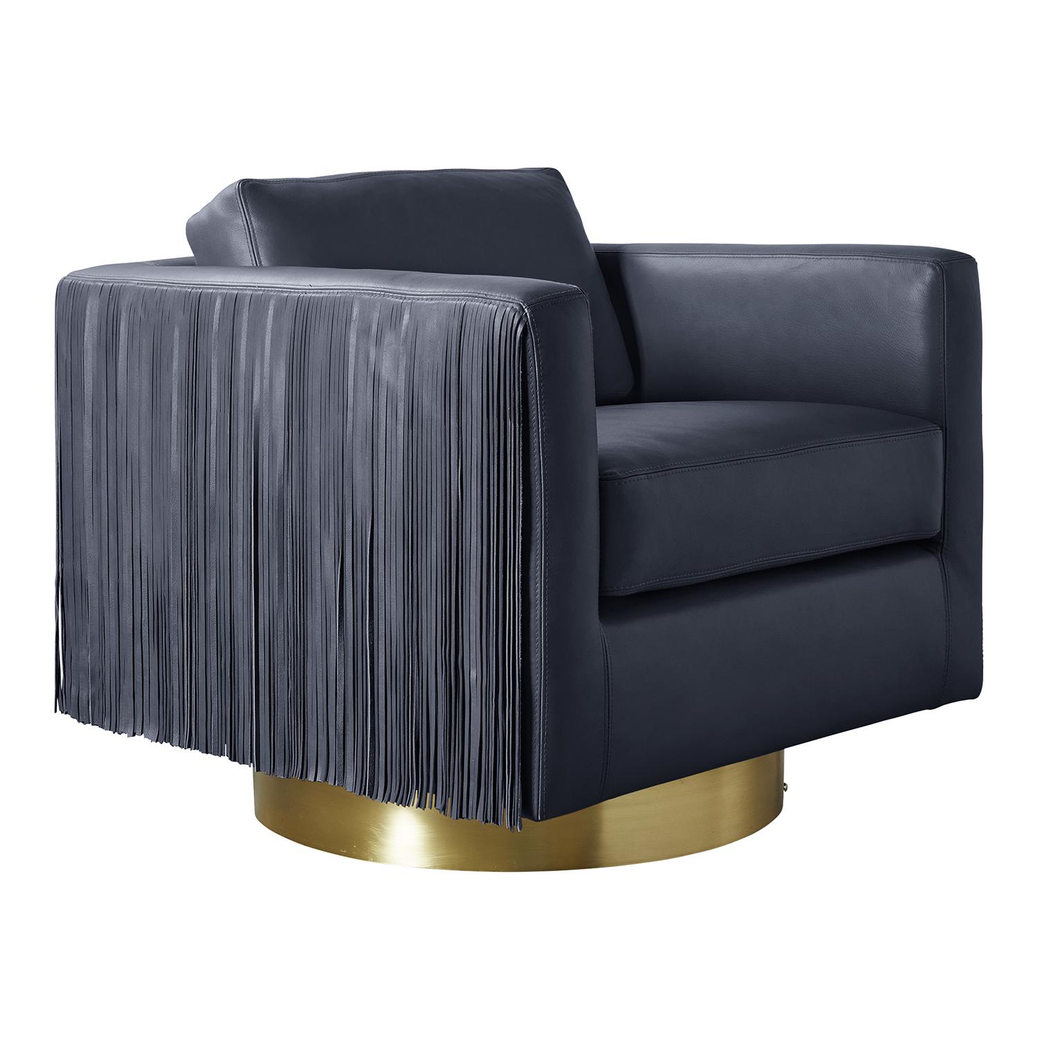 Egoli Leather Swivel Chair in NeKeia Leather