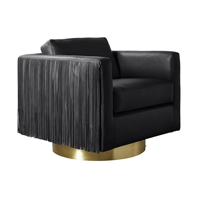 Egoli Leather Swivel Chair in Premium Leather