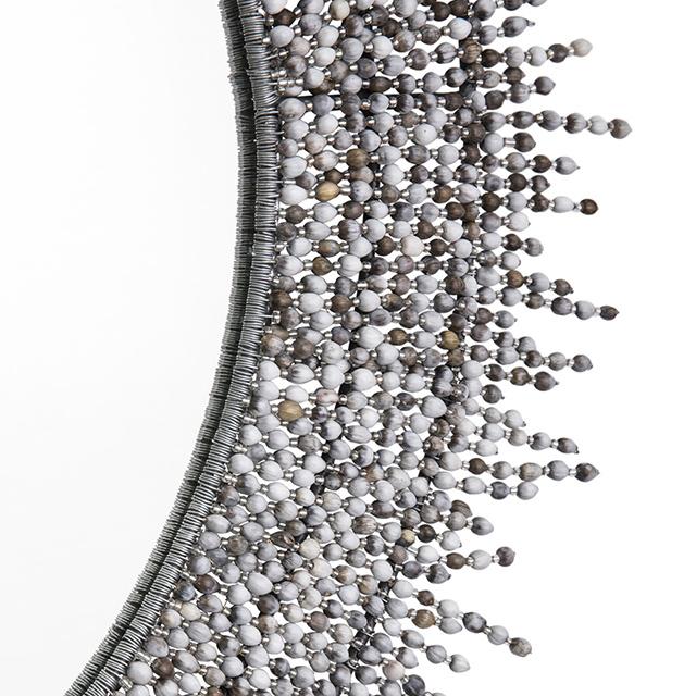 Imfibinga Bead Round Mirror