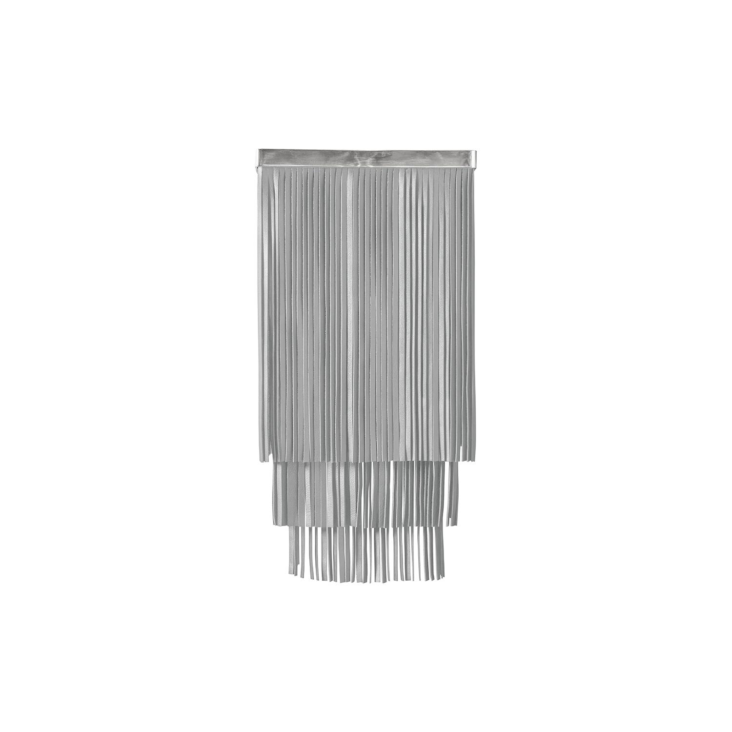 Ndidi Wall Sconce - Nickel - Metallic Leather