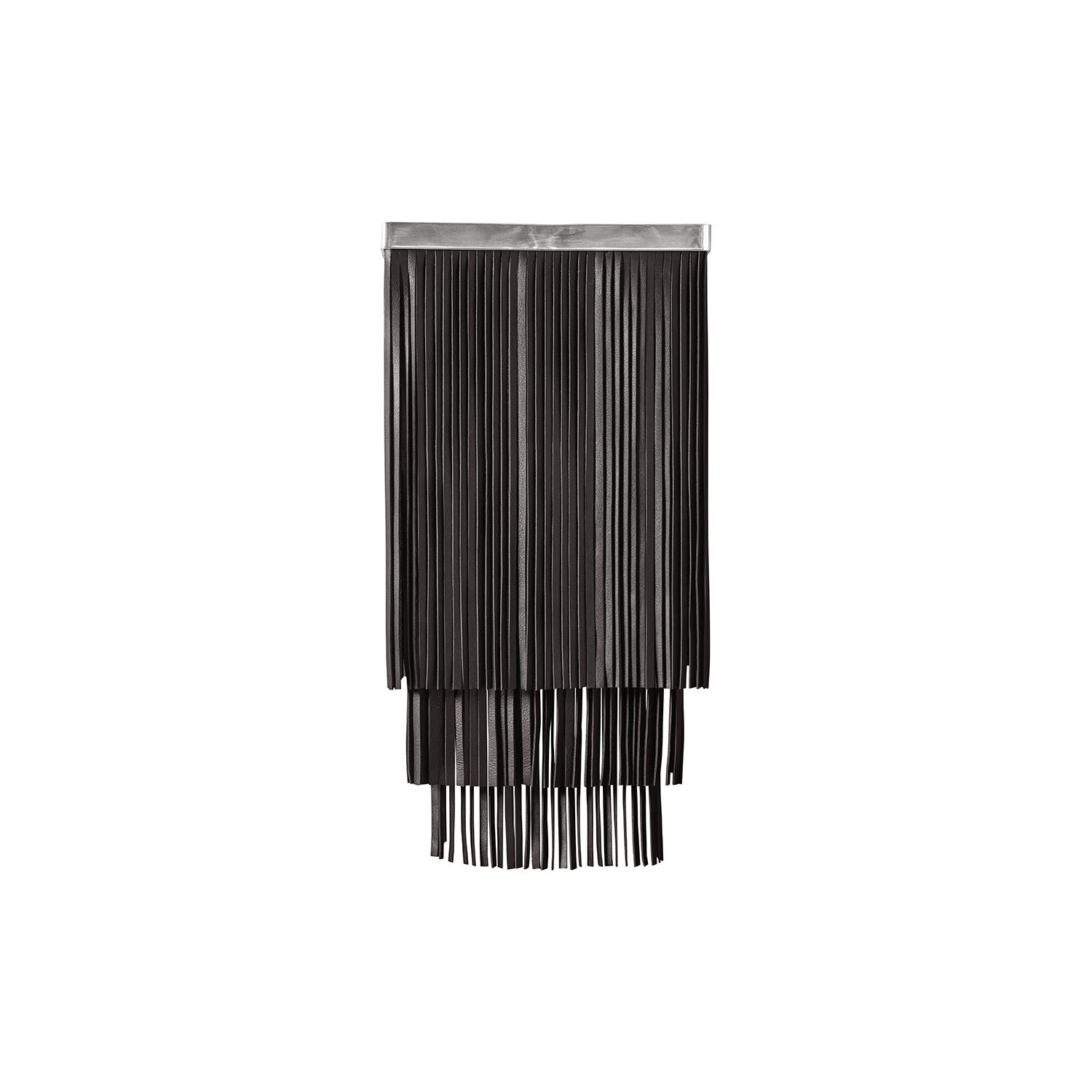 Ndidi Wall Sconce - Nickel - Premium Leather (Made to Order)