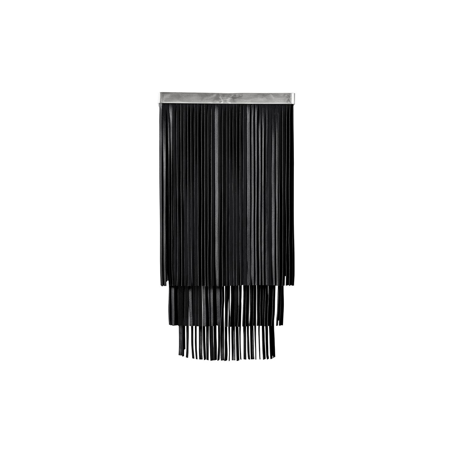 Ndidi Wall Sconce - Nickel - Premium Leather (Made to Order)