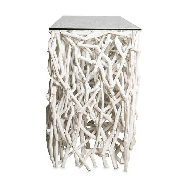 Twig Console Table - Whitewash