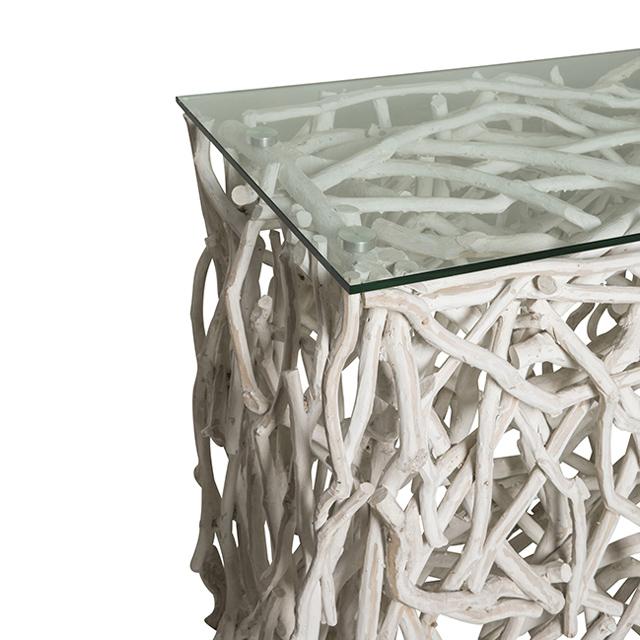 Twig Console Table - Whitewash