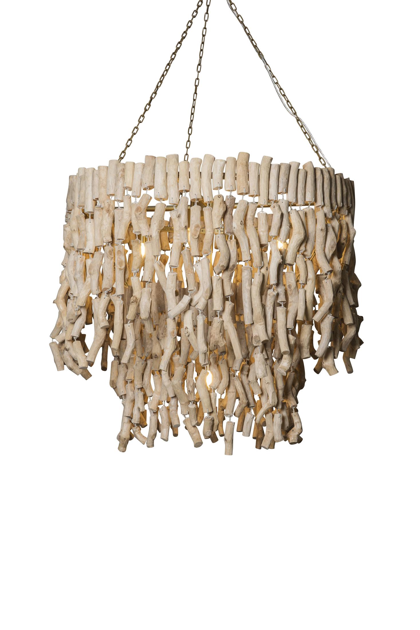 Wiggle Wood Chandelier