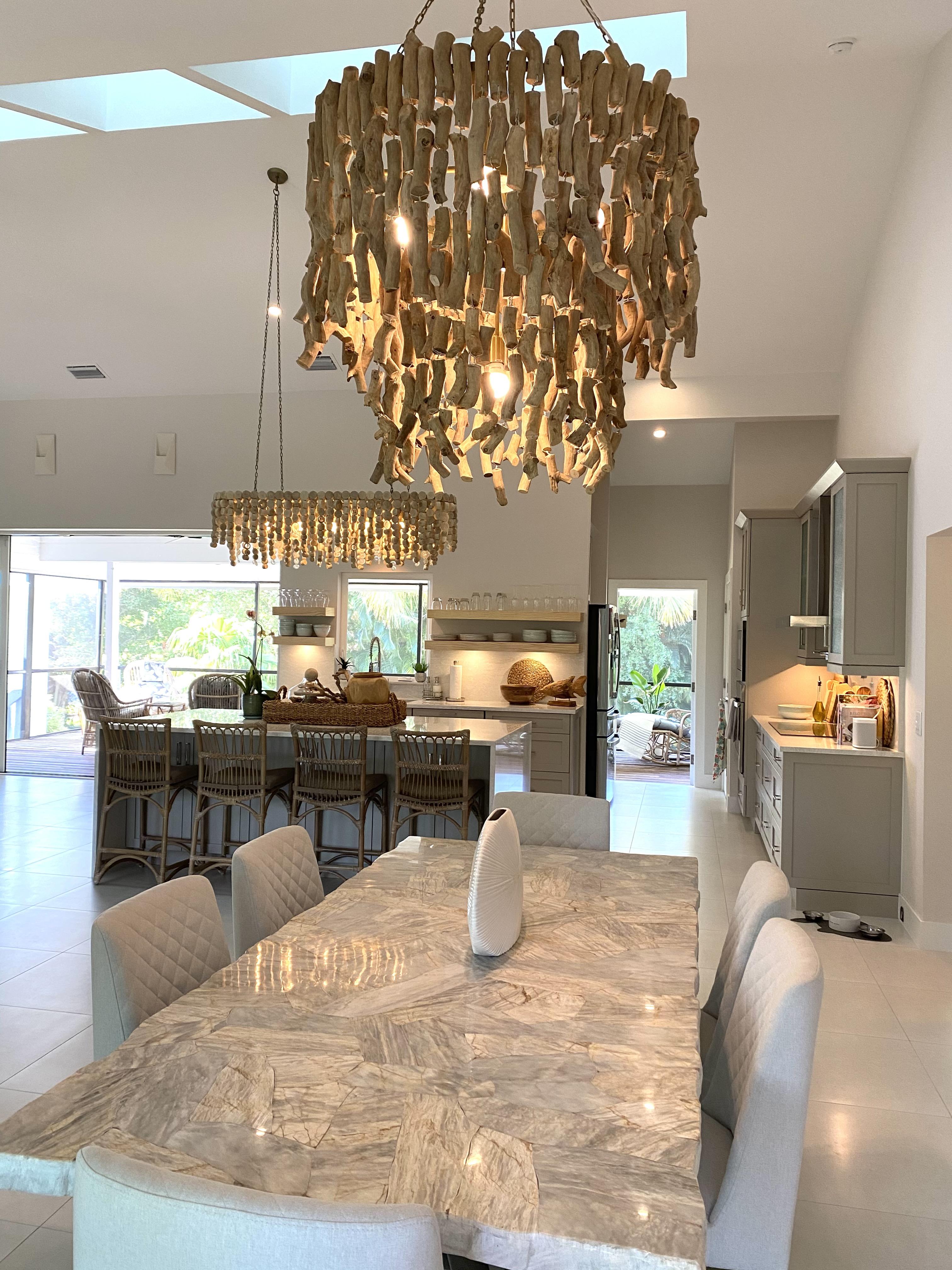Wiggle Wood Chandelier