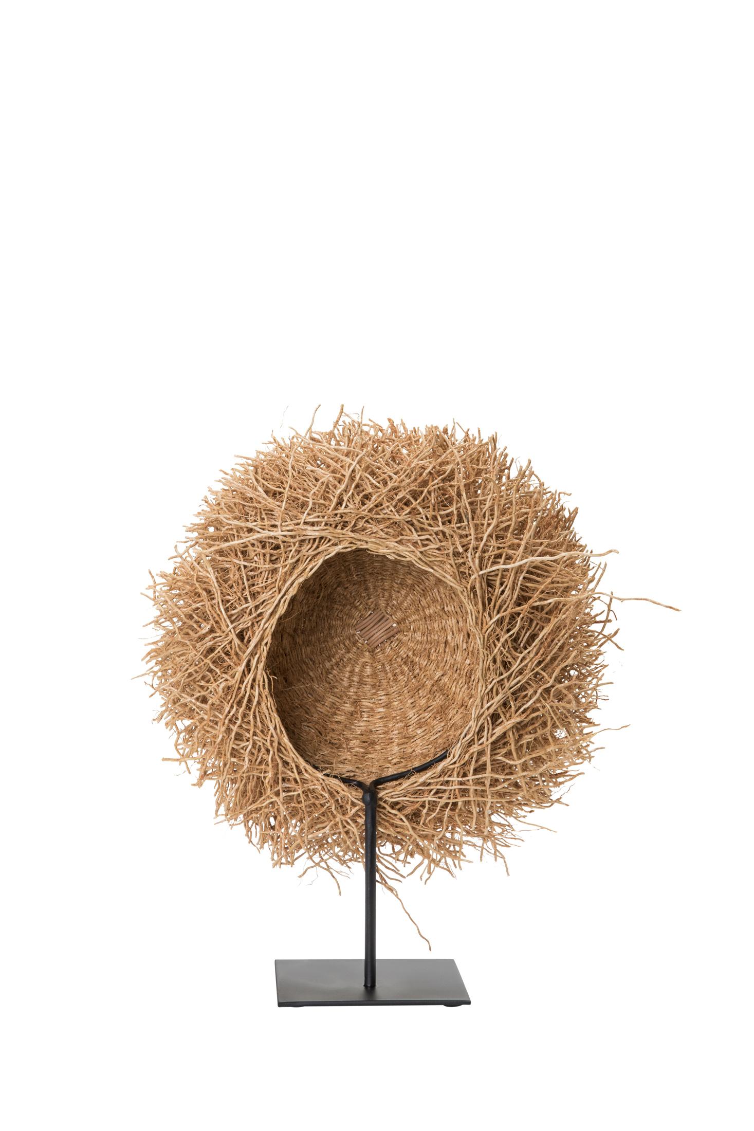 Vetiver Basket on Stand - Small