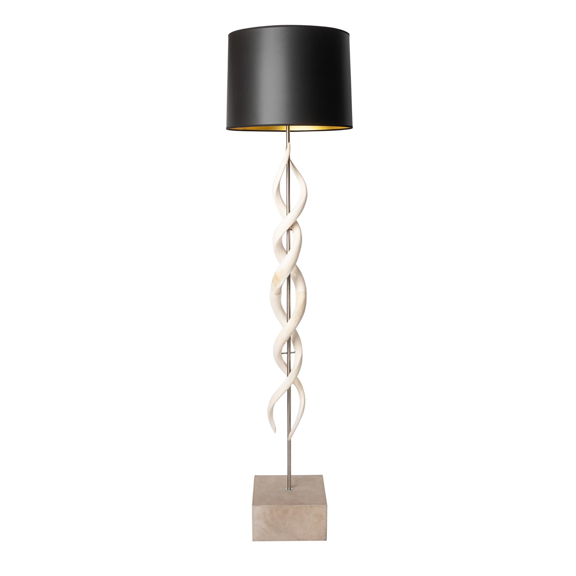 Kudu Inner Horn Double Twist Floor Lamp