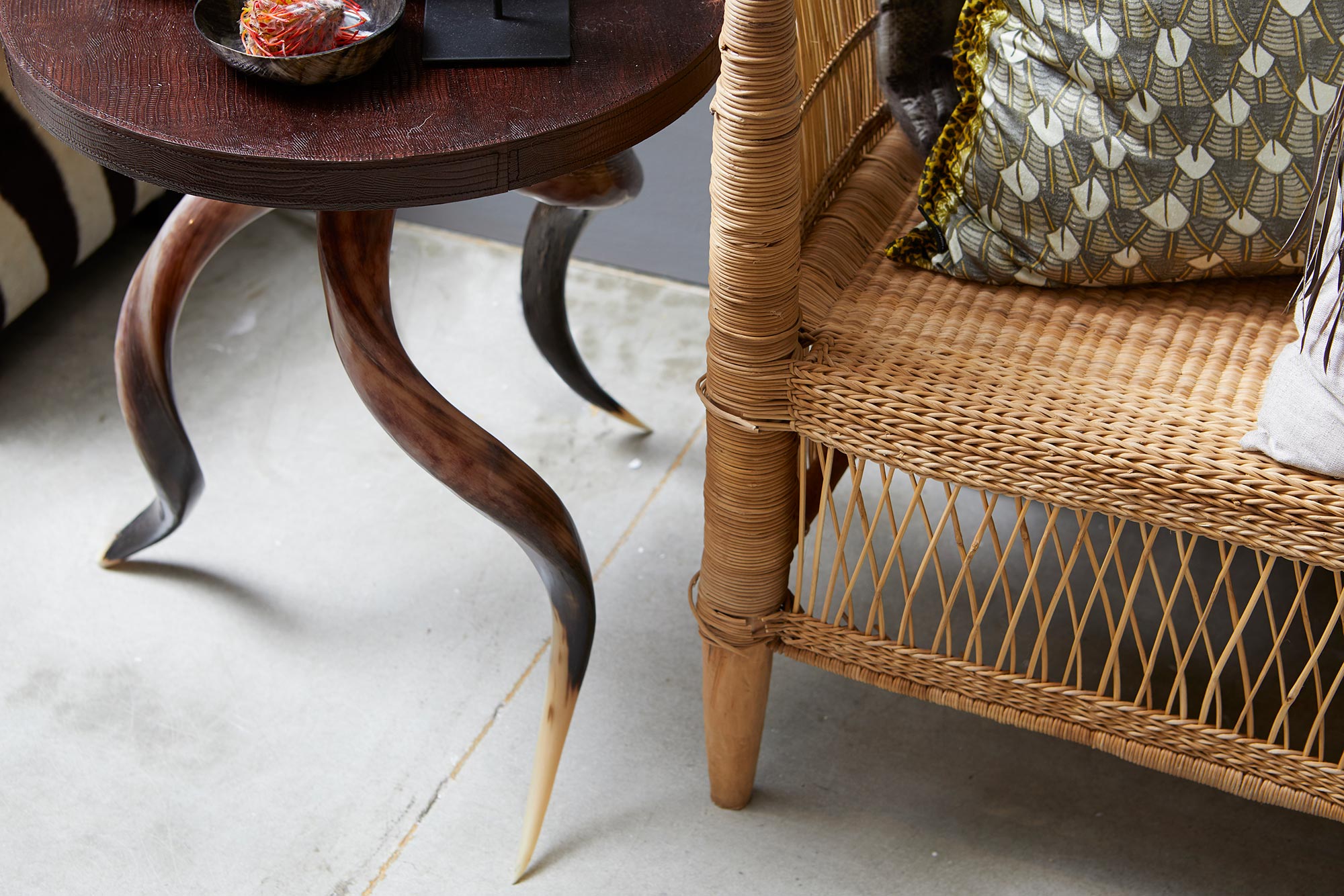 Polished Kudu Horn Table