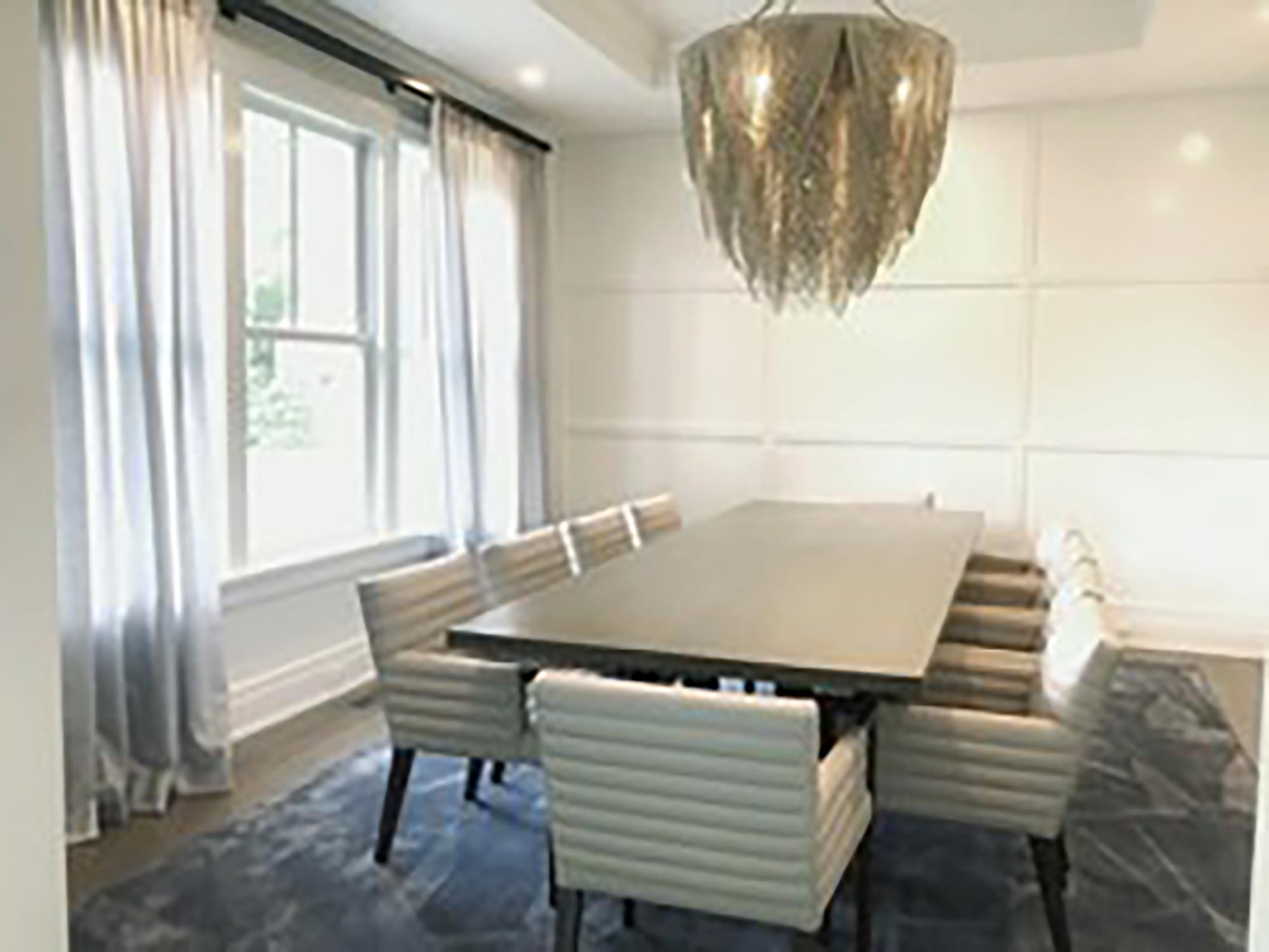 Large Whisper Cream-Stone Fringe Leather Chandelier