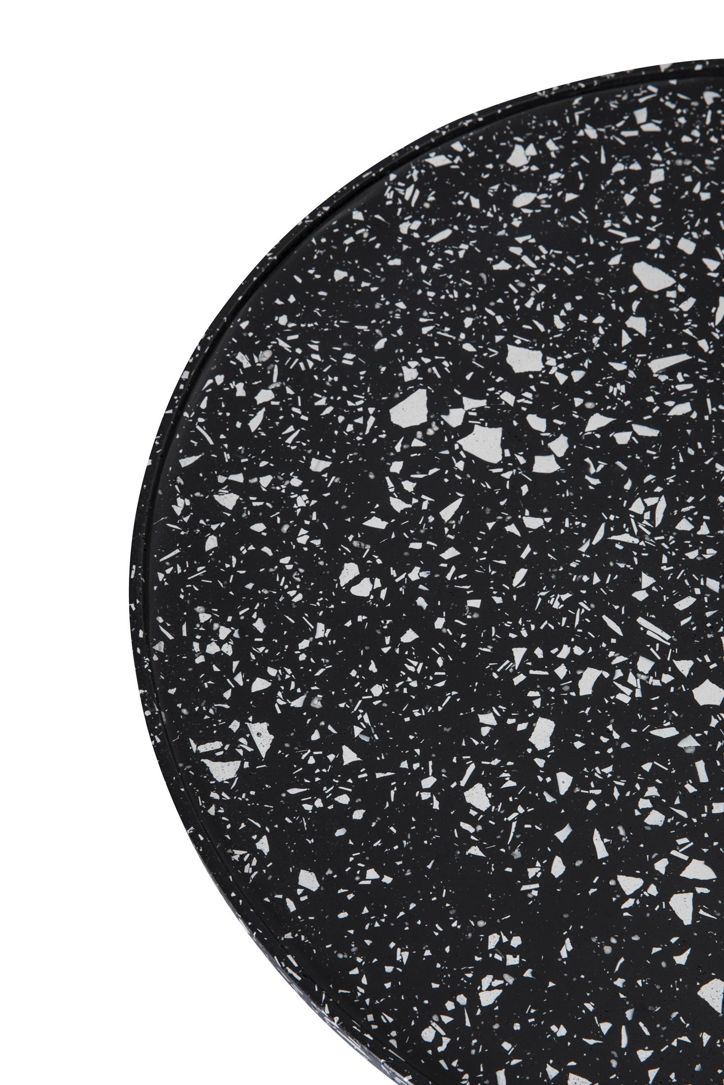 Flute Side Table - Large - Black/White