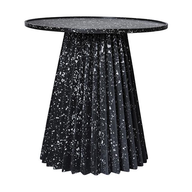 Flute Side Table - Large - Black/White