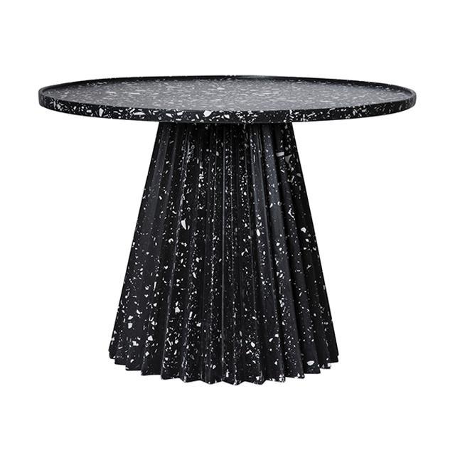 Flute Side Table - Small - Black/White