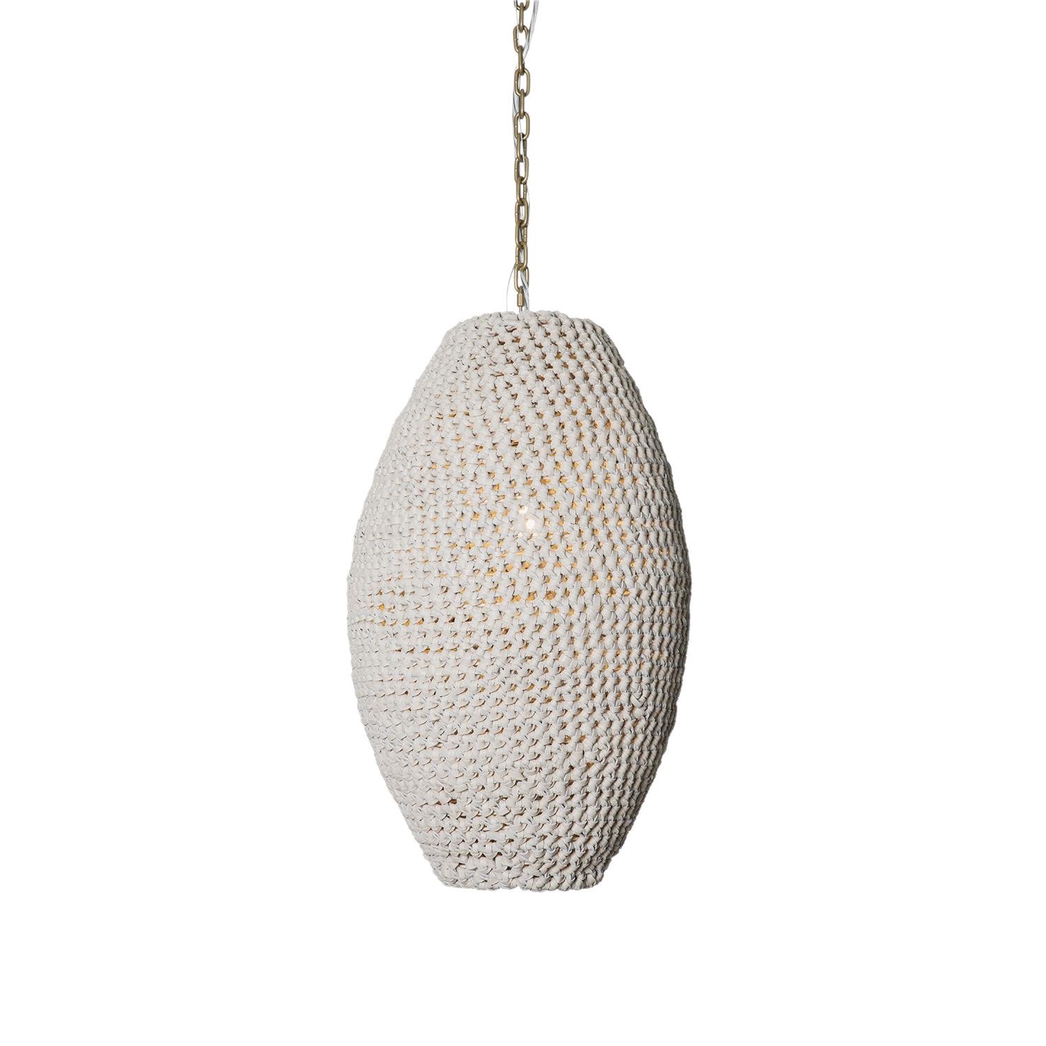 Crocheted Leather Pod - Medium
