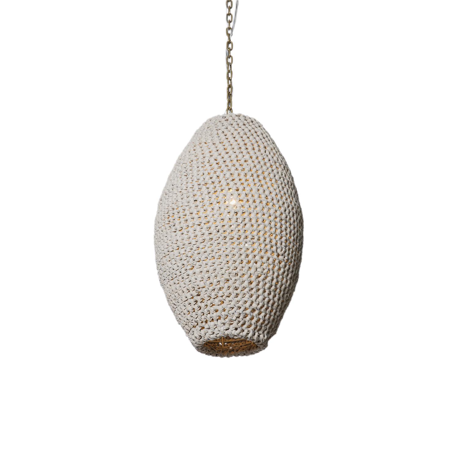 Crocheted Leather Pod - Medium