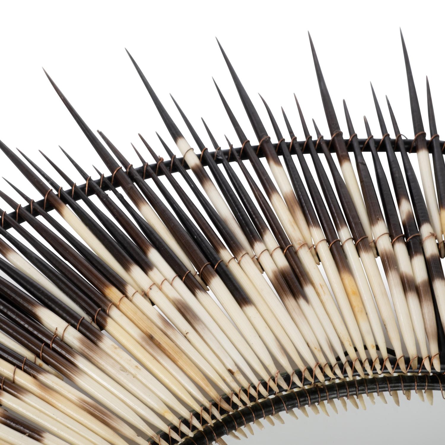 Porcupine Quill Round Mirror - Small