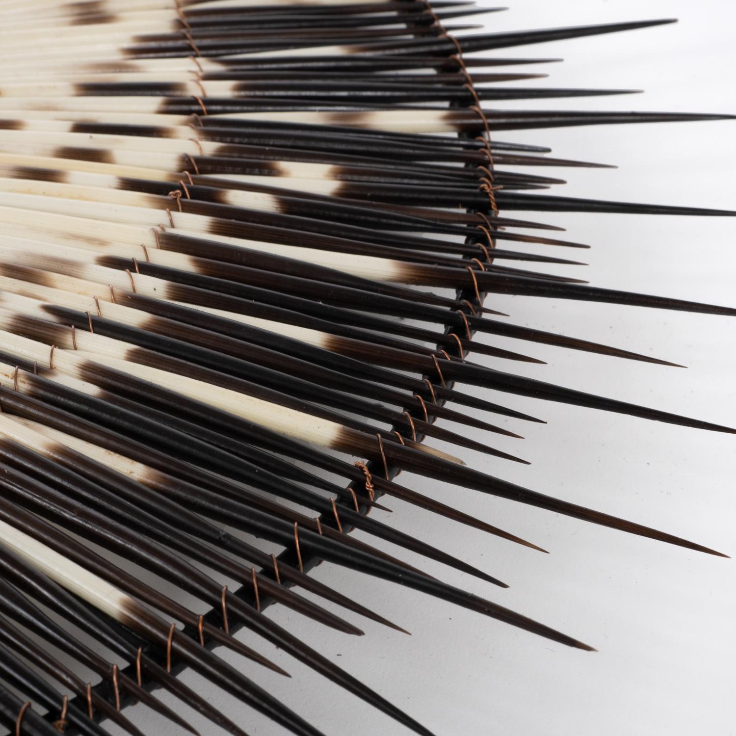 Porcupine Quill Round Mirror - Small