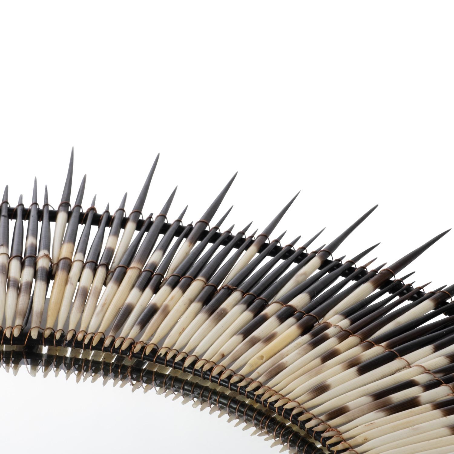 Porcupine Quill Round Mirror - Small