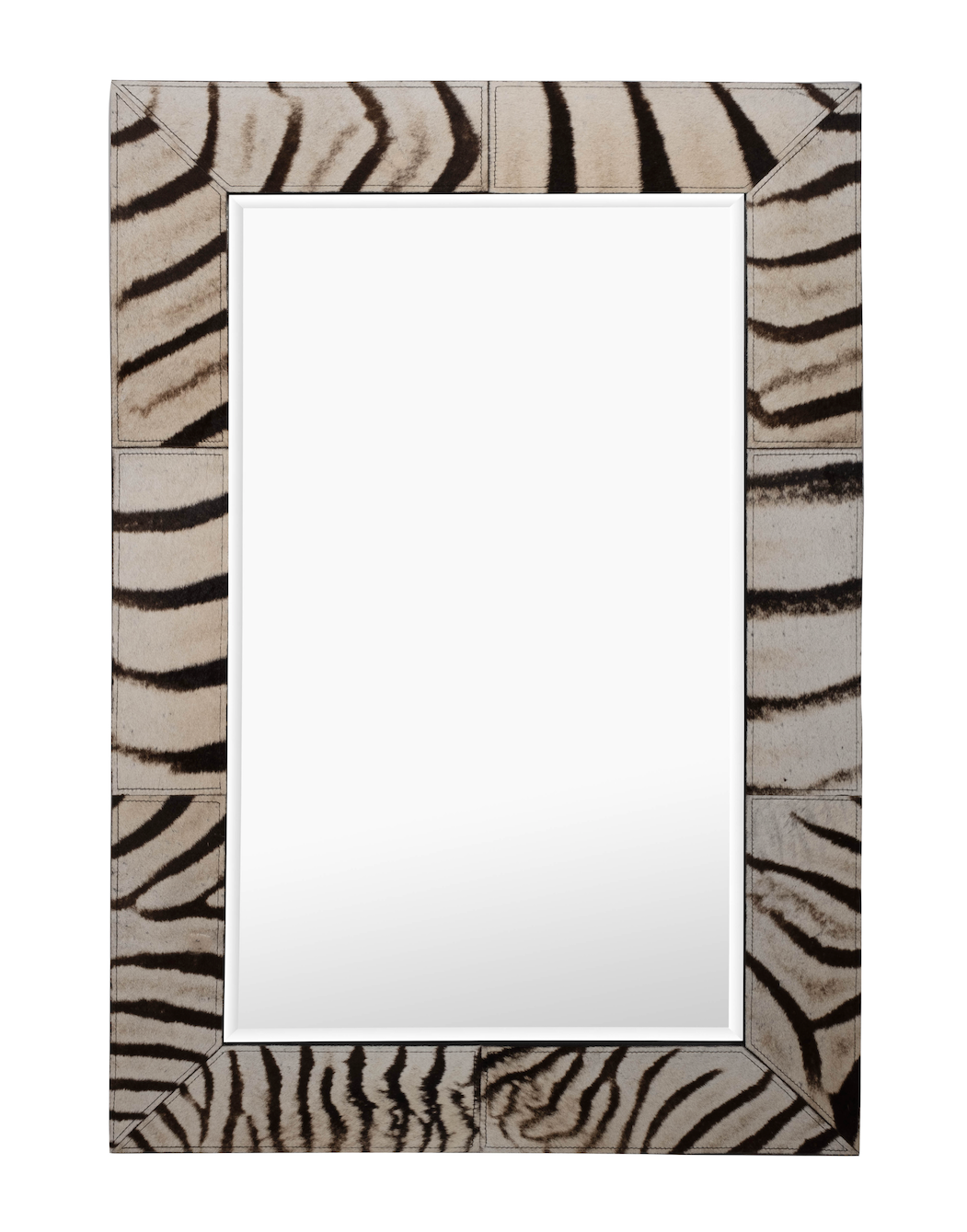 Zebra Hide Rectangle Mirror - Small