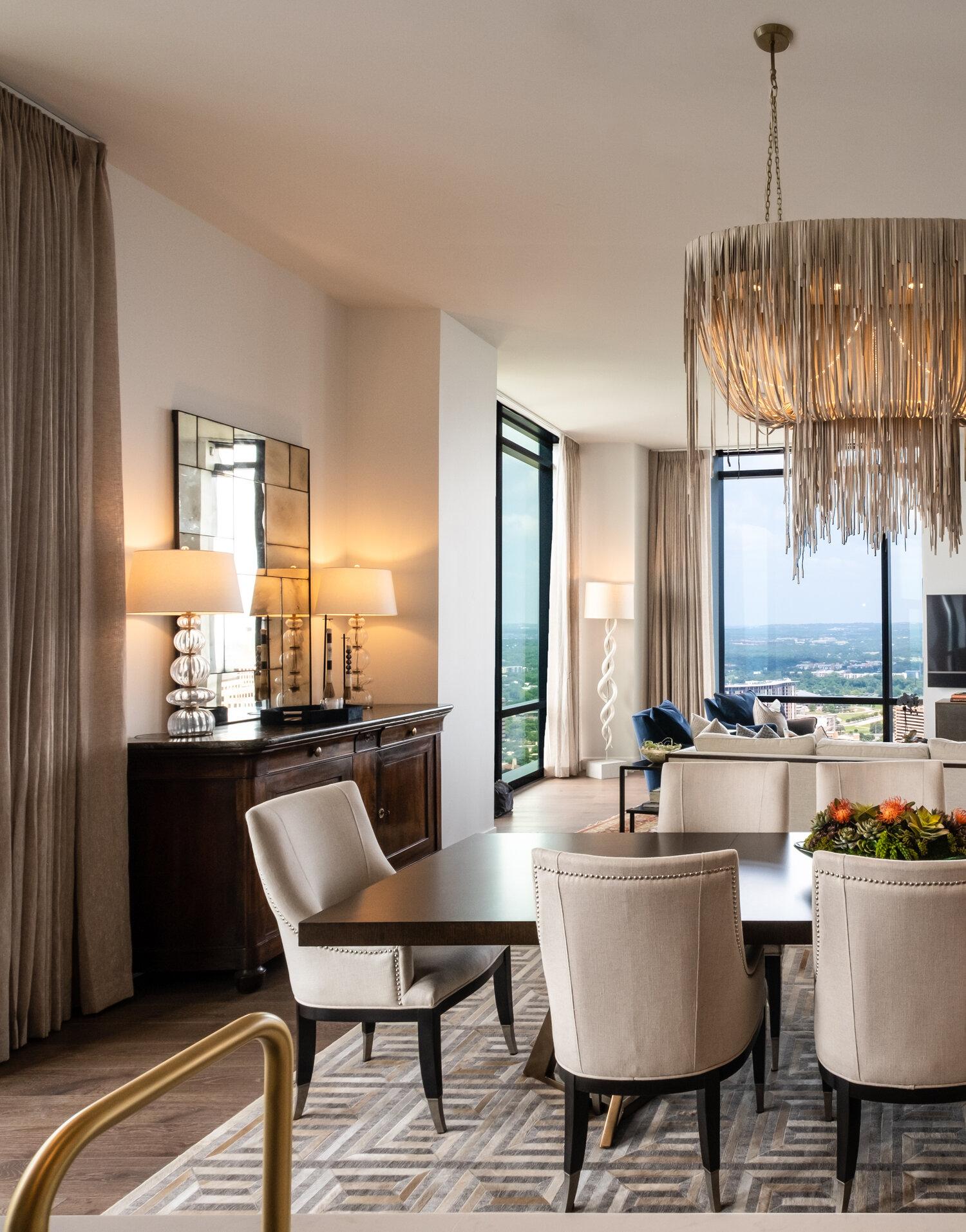 Medium Oval Urchin Leather Chandelier in Cream-Stone Leather